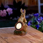Rabbit Solar Light Statue