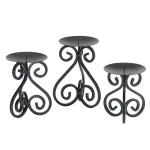 Scrollwork Candle Stand Trio