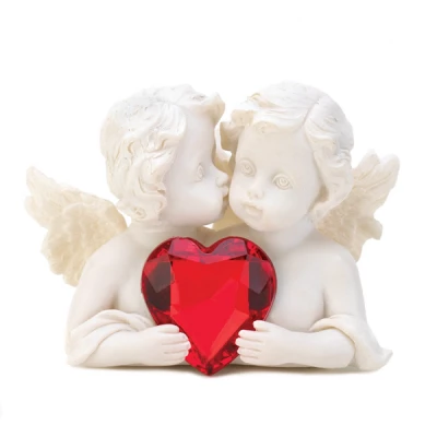 Two-In-Love Cherub Figurine