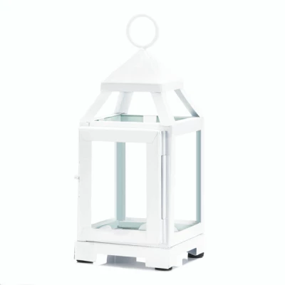 White Mini Contemporary Lantern